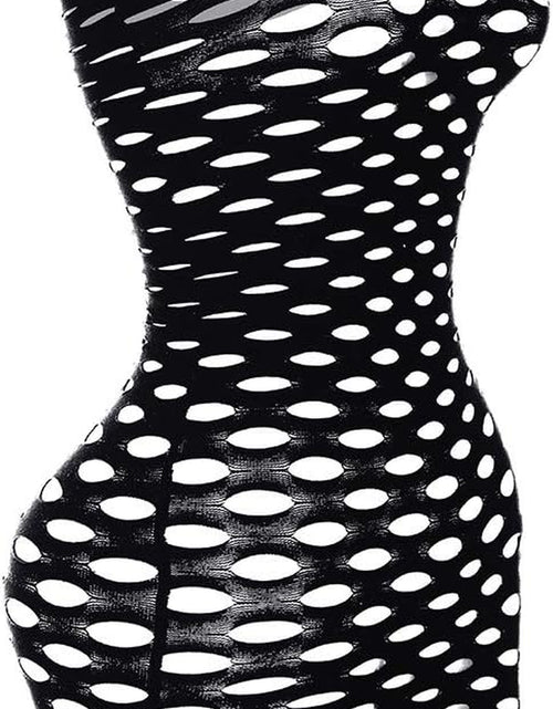 Load image into Gallery viewer, Sexy Womens Strapless Fishnet Lingerie Sleepwear Mini Dress Tube Chemise Bodysuit One Size

